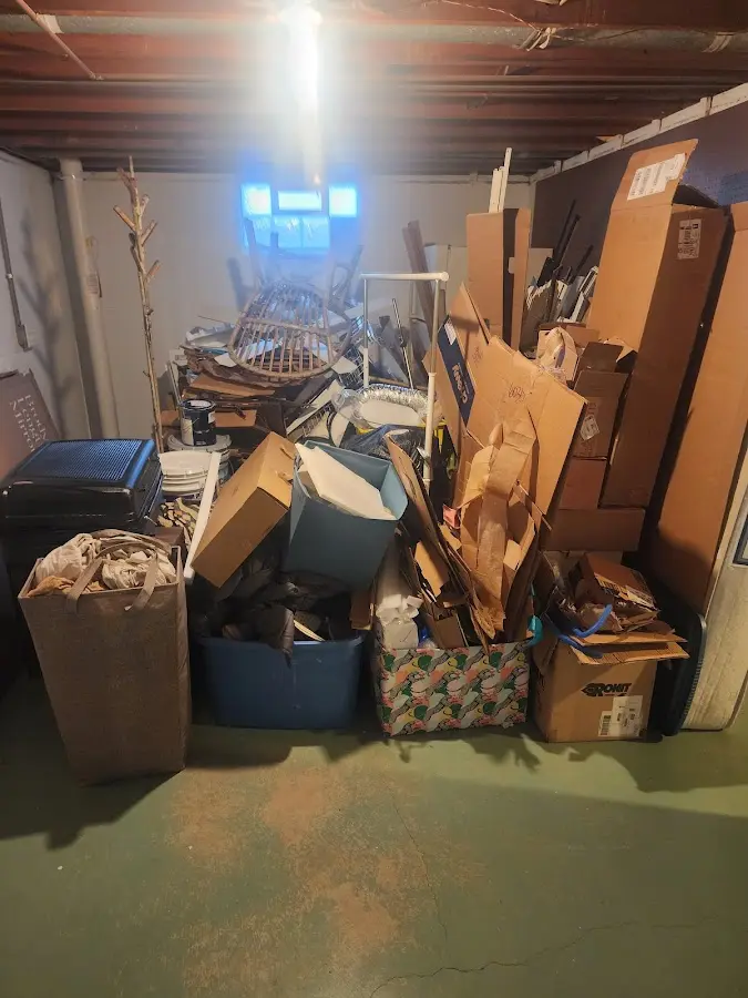 Roll-off dumpster container at job site for 2 Yard Dumpster Rental in Halifax